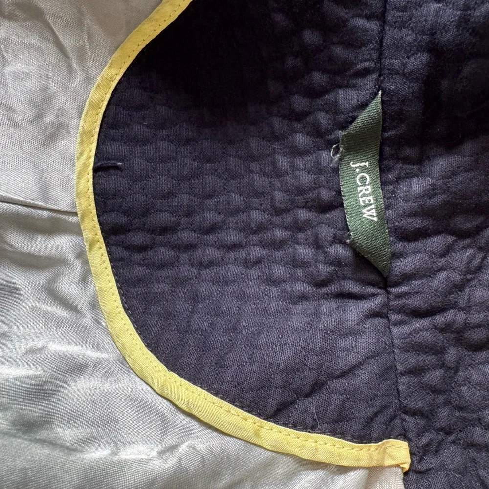J. Crew Textured Navy Double-Breasted Pea Coat - Picture 11 of 12